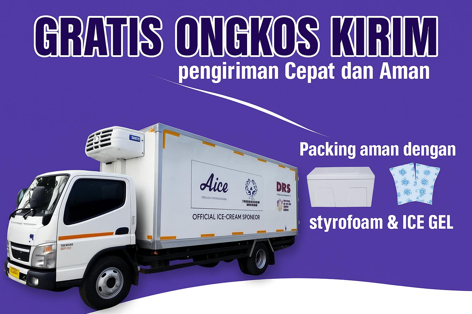 Gratis Ongkos Kirim Pengiriman Cepat dan Aman AICE